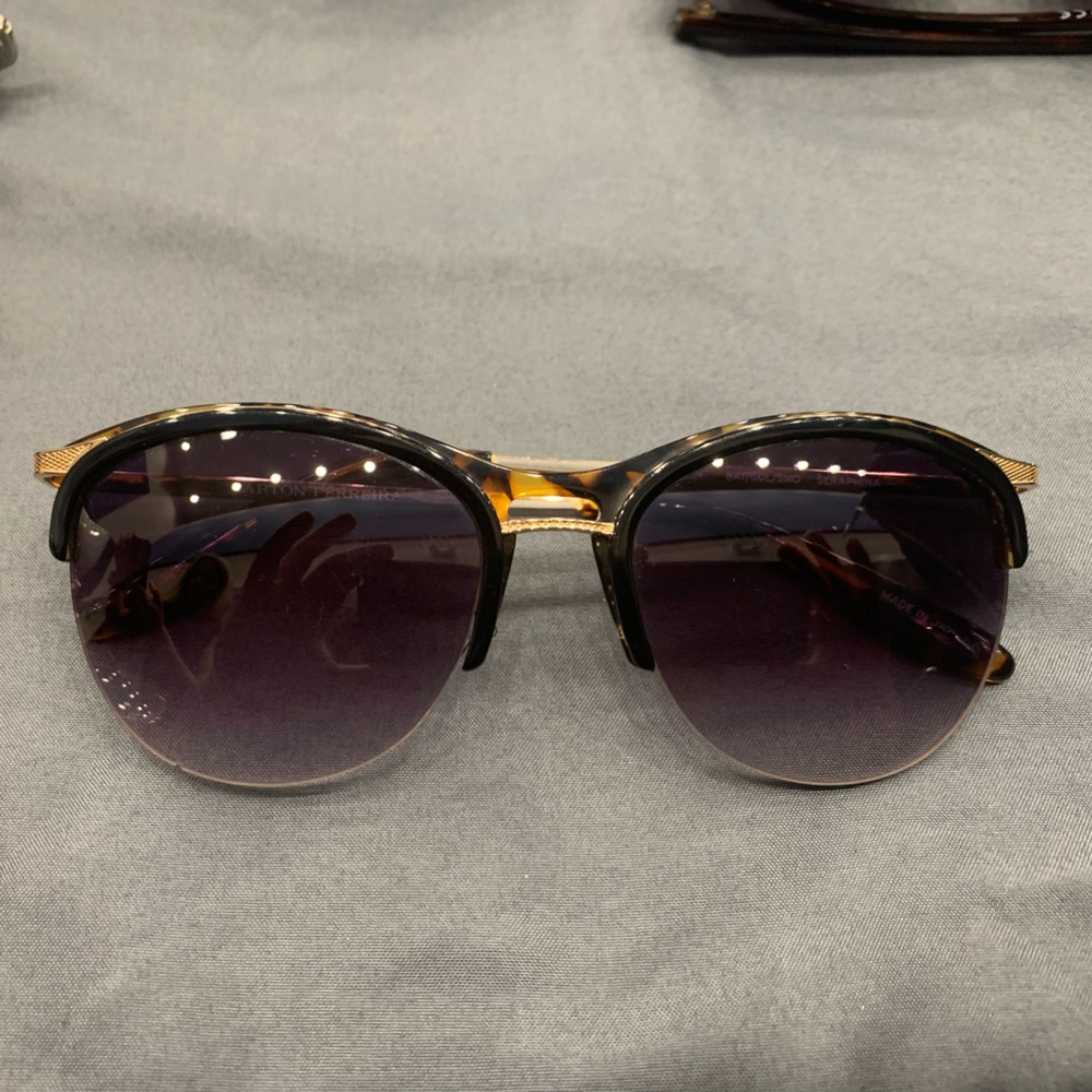 Barton perreira  Black and Gold Sunglasses